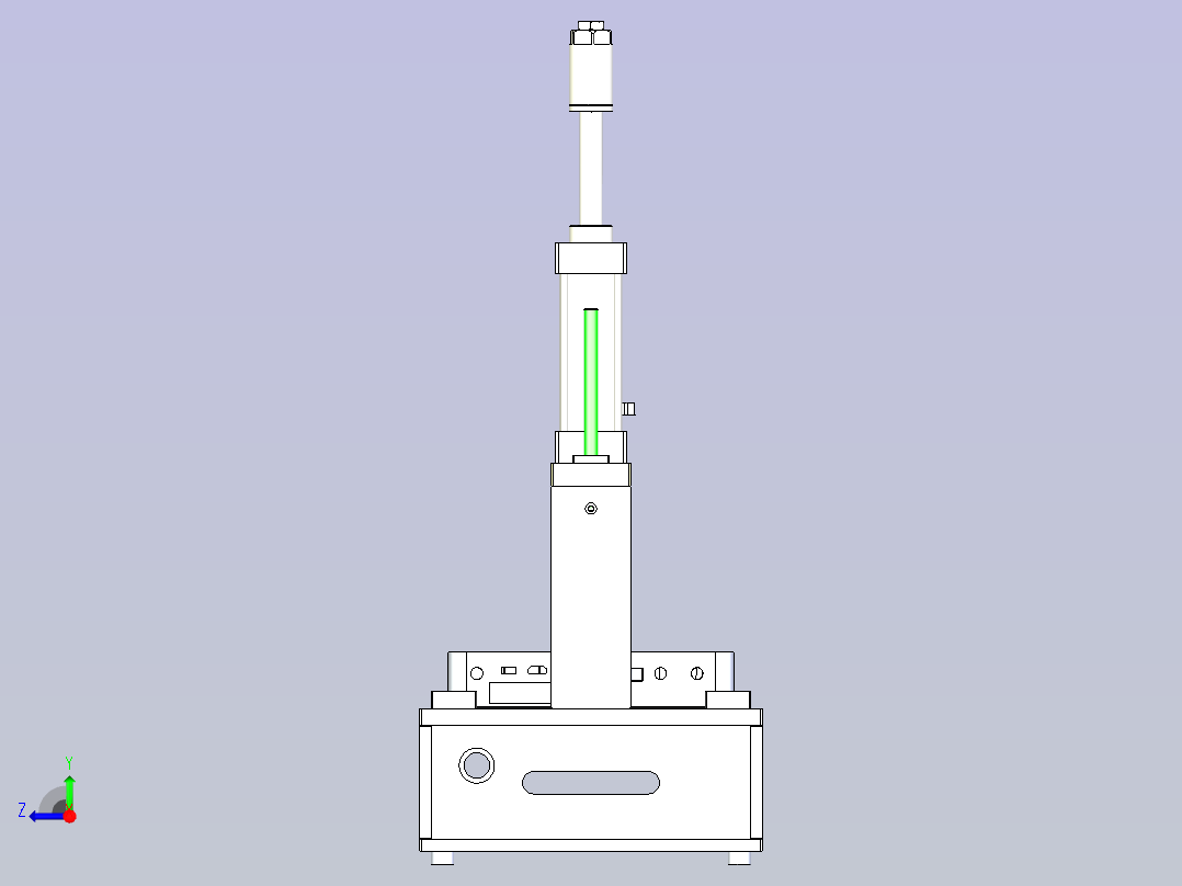 一款胶壳校正治具3D图纸右视图