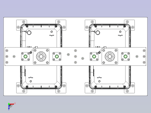 一款胶壳校正治具3D图纸俯视缩略图