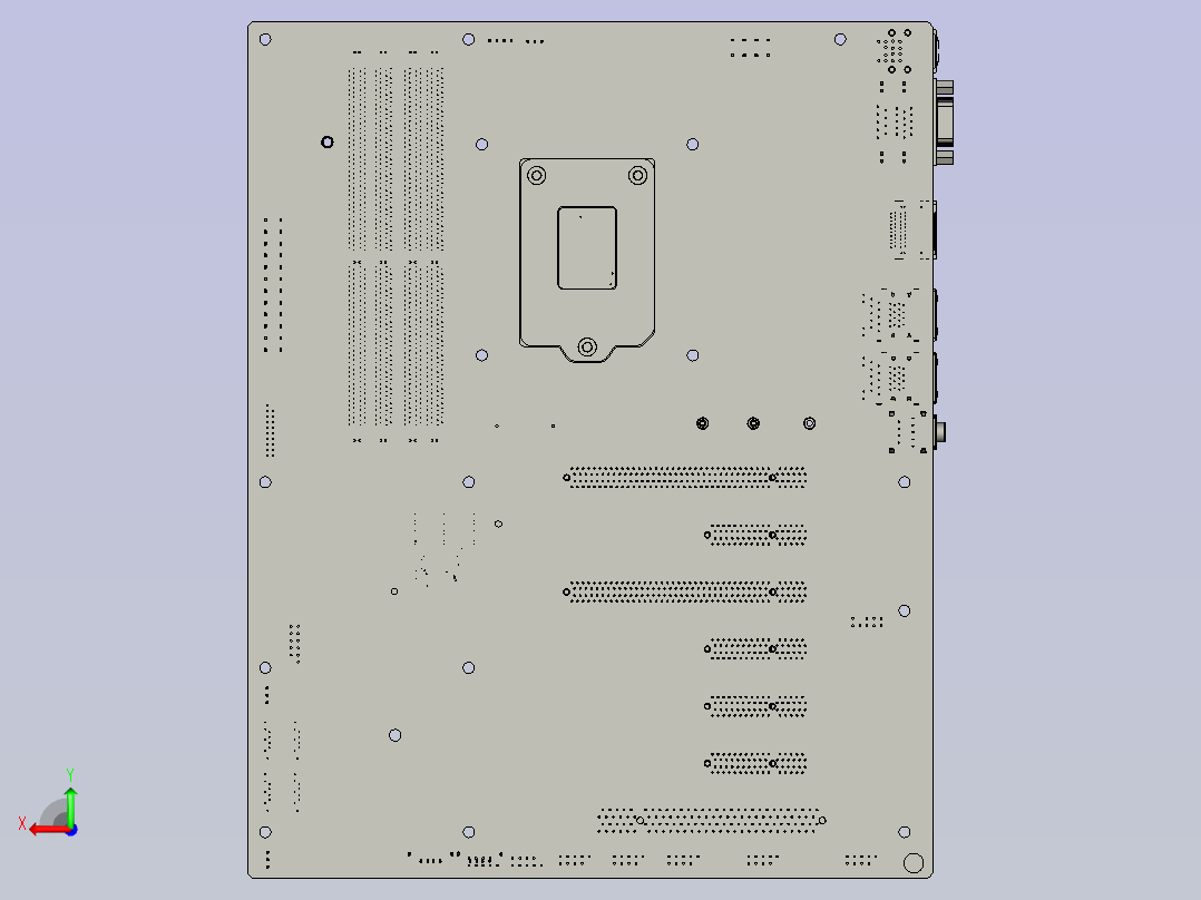 CS650-Q370主板（友通ATX）后视图