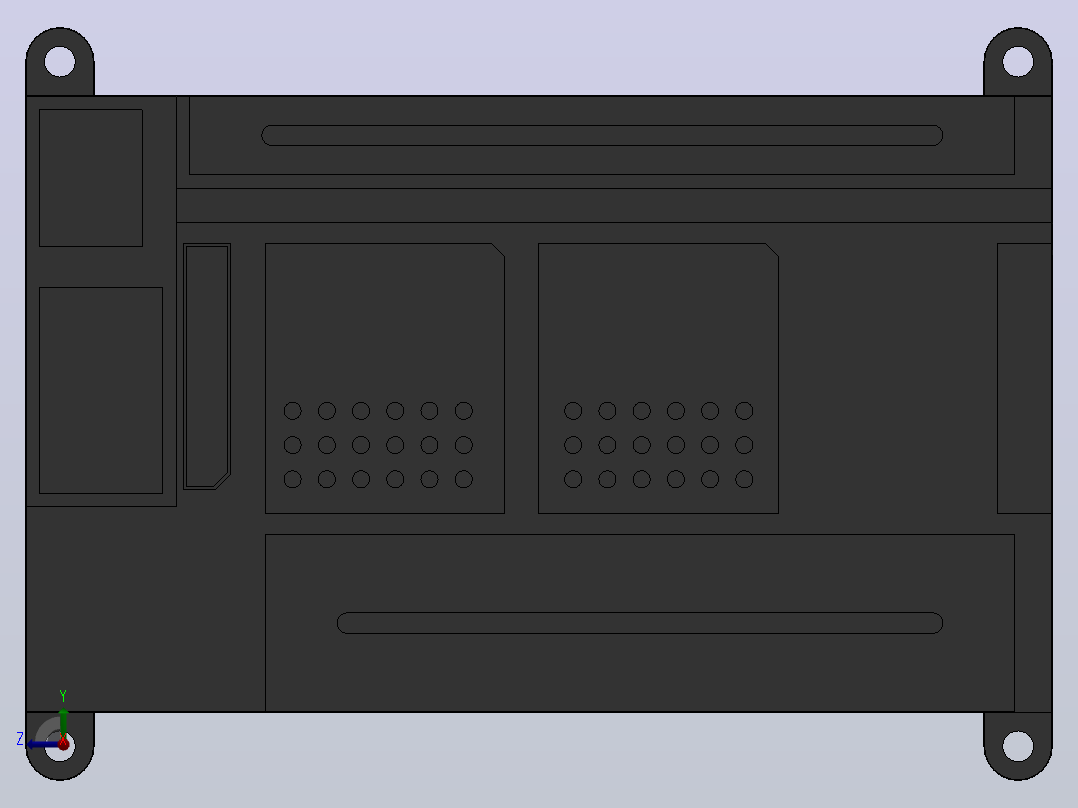 CP1L-M40点型[CP1L-M40]欧姆龙可编程控制器右视图