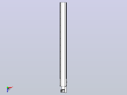 皮带直线轴半封闭可选导轨TPA-HNB-202D-140-L2200-MR-C-P75-N3俯视缩略图