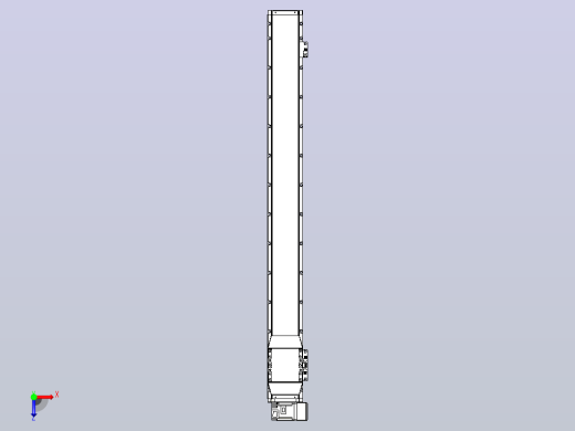 机器人皮带驱动直线轴TPA-GCB-120-P70-L1050-RU-M20-N3俯视缩略图