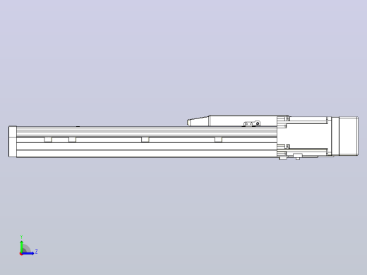 滚珠丝杠直线轴内置导轨TPA-GCR-170-2510C-L350-MR-M75-N3左视缩略图