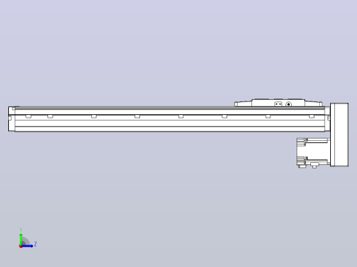 滚珠丝杠直线轴内置导轨TPA-GCR-120-1610C-L500-MP-M40-N3左视缩略图