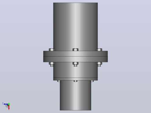 GⅡCLZ1～13型鼓形齿式联轴器_GⅡCLZ1联轴器 B 30×82／ B 30×82俯视缩略图