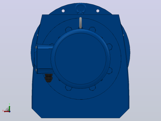 RF147法兰轴伸式安装斜齿轮减速机RF147-Y11-4P-160M-M1-0°-Φ550后视缩略图
