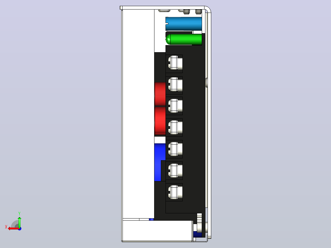 12V-5A电源后视图
