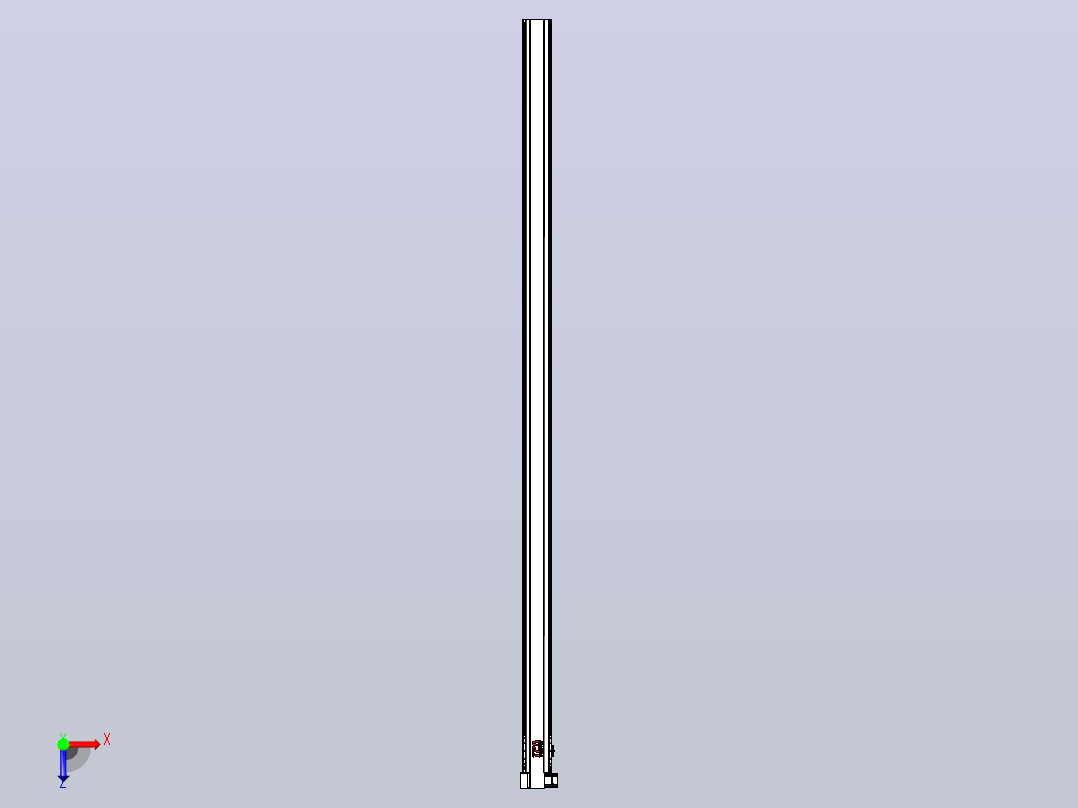 皮带直线轴半封闭可选导轨TPA-HNB-120D-110-L2950-LP-C-P40-N3俯视图