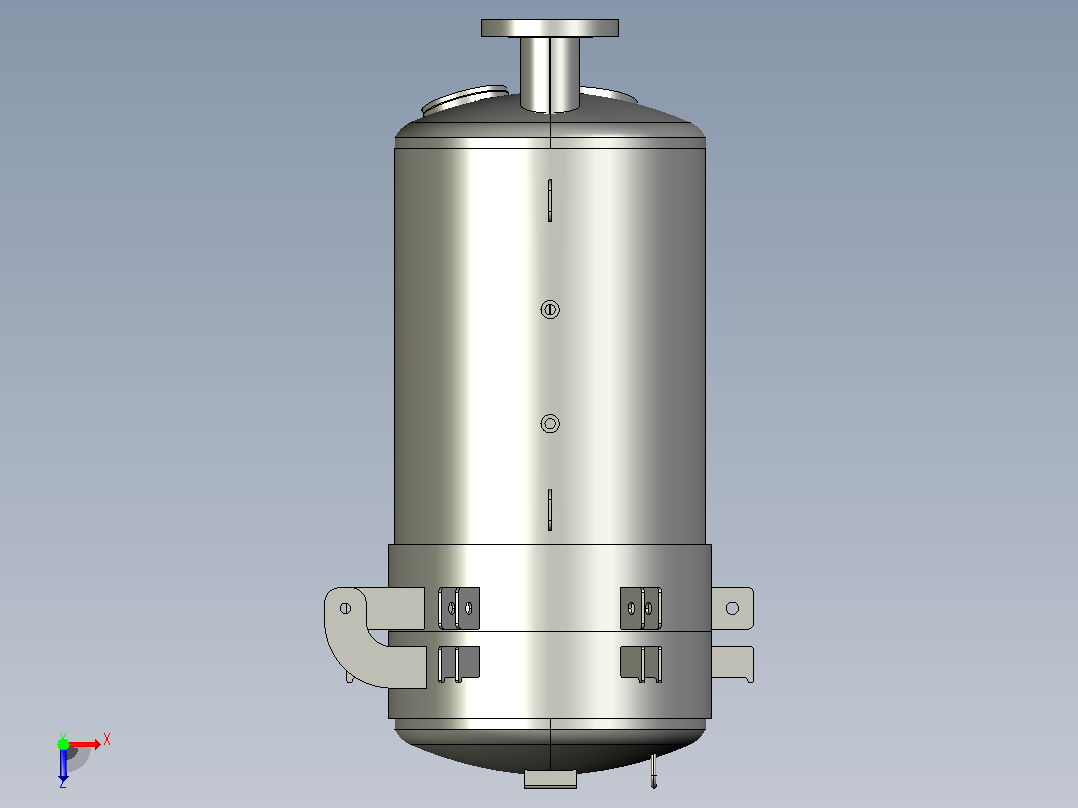 航空燃油滤清器俯视图