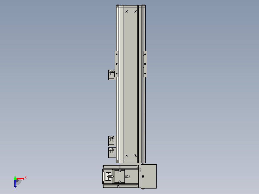 MT75BT半封闭皮带滑台[MT75BT.L80.200.RU.P40.C3]俯视图