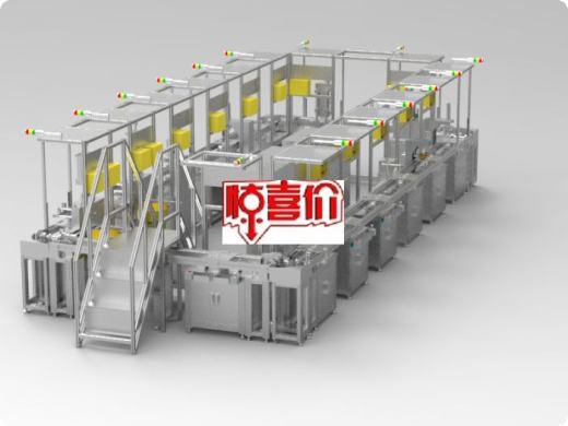 汽车零件自动组装生产流水线 3D图 STEP格式文件机械设备素材缩略图