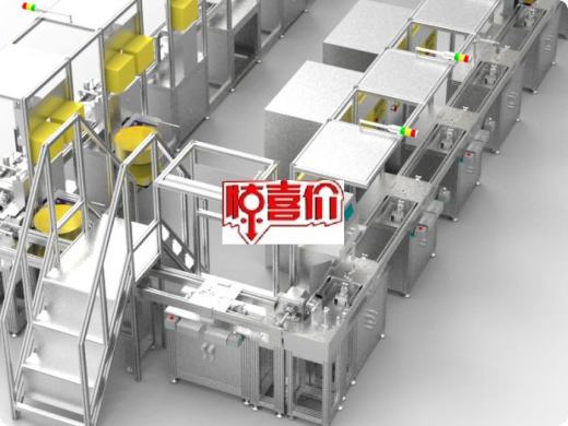 汽车零件自动组装生产流水线 3D图 STEP格式文件机械设备素材缩略图