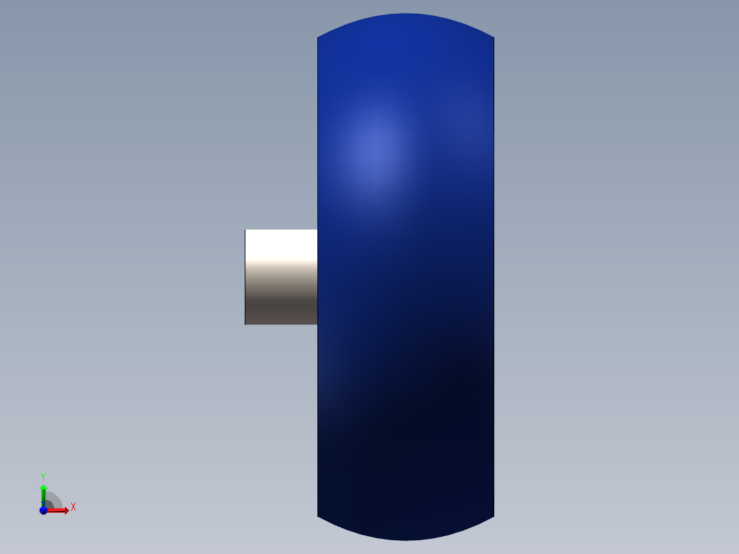 船用螺旋桨3D模型前视图