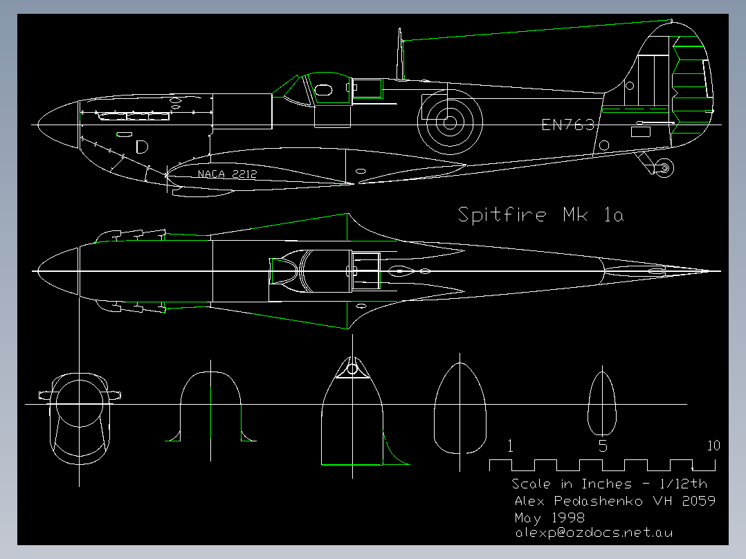 英国喷火战斗机图纸