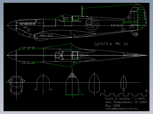 英国喷火战斗机图纸