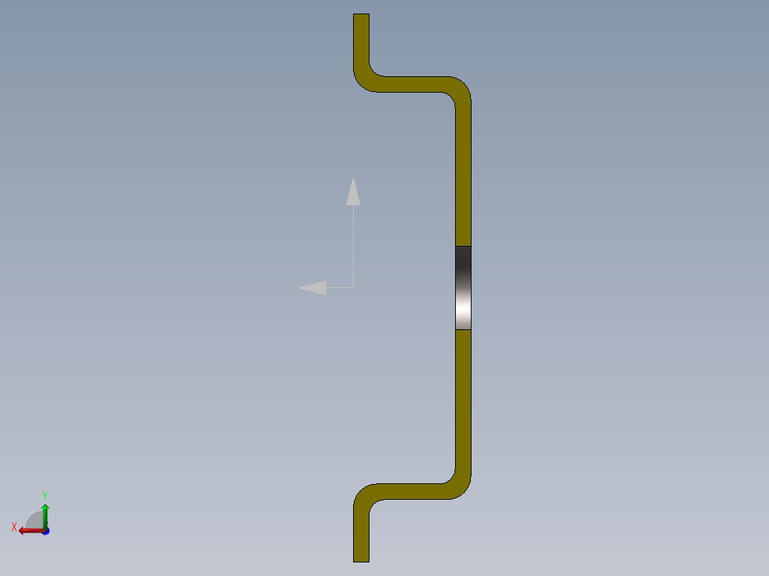 35mm导轨（参数化）后视图
