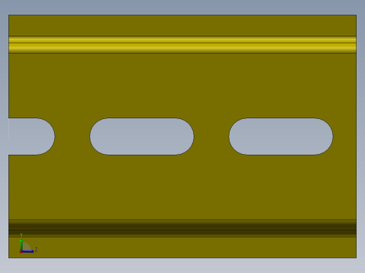 35mm导轨（参数化）左视缩略图