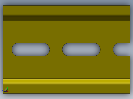 35mm导轨（参数化）右视缩略图