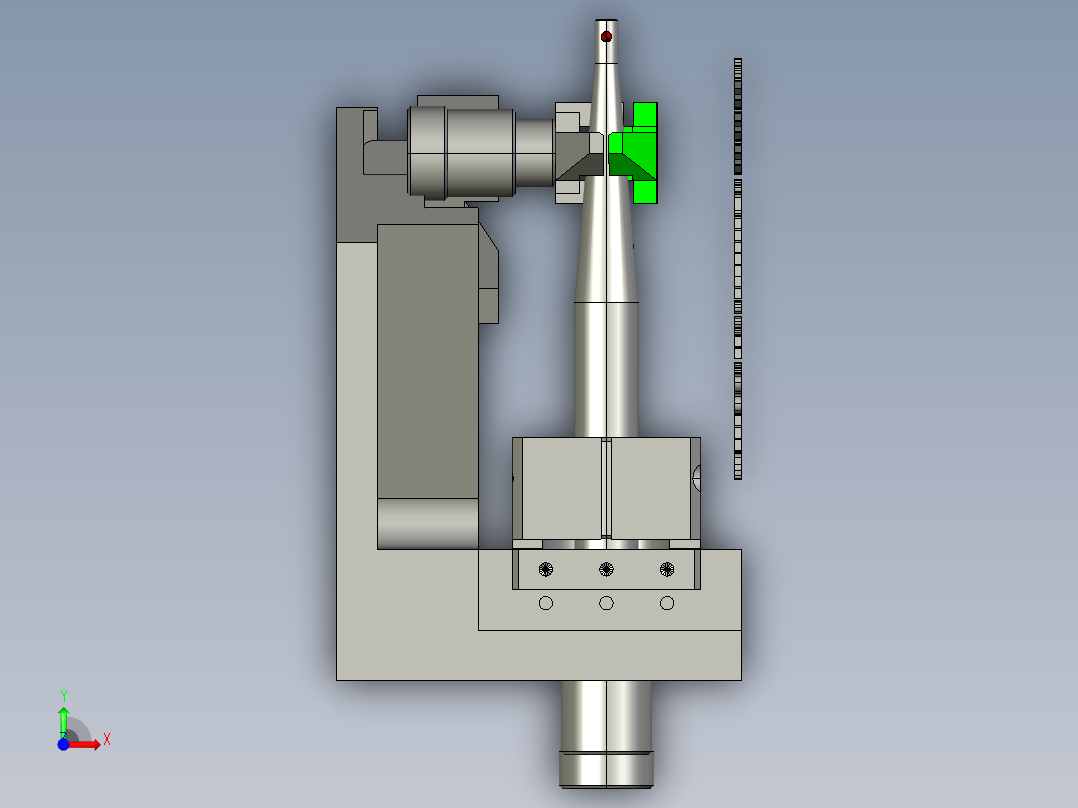 LED邦定机头前视图