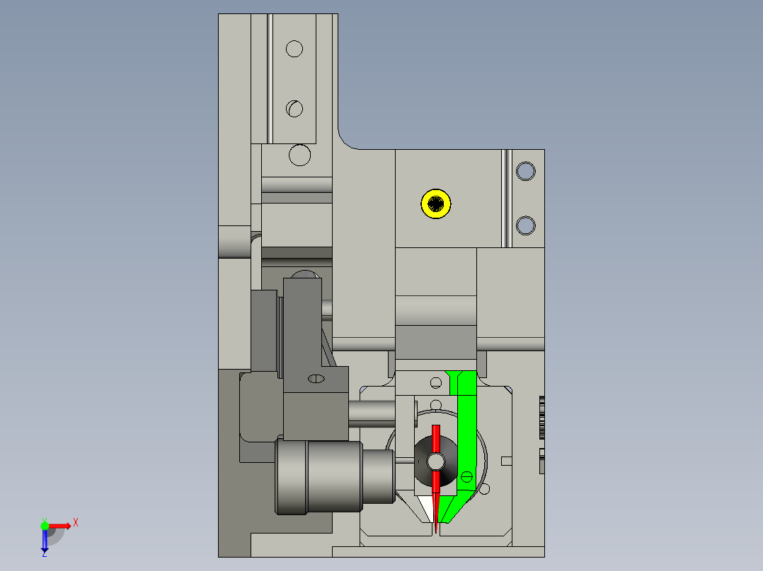 LED邦定机头俯视图