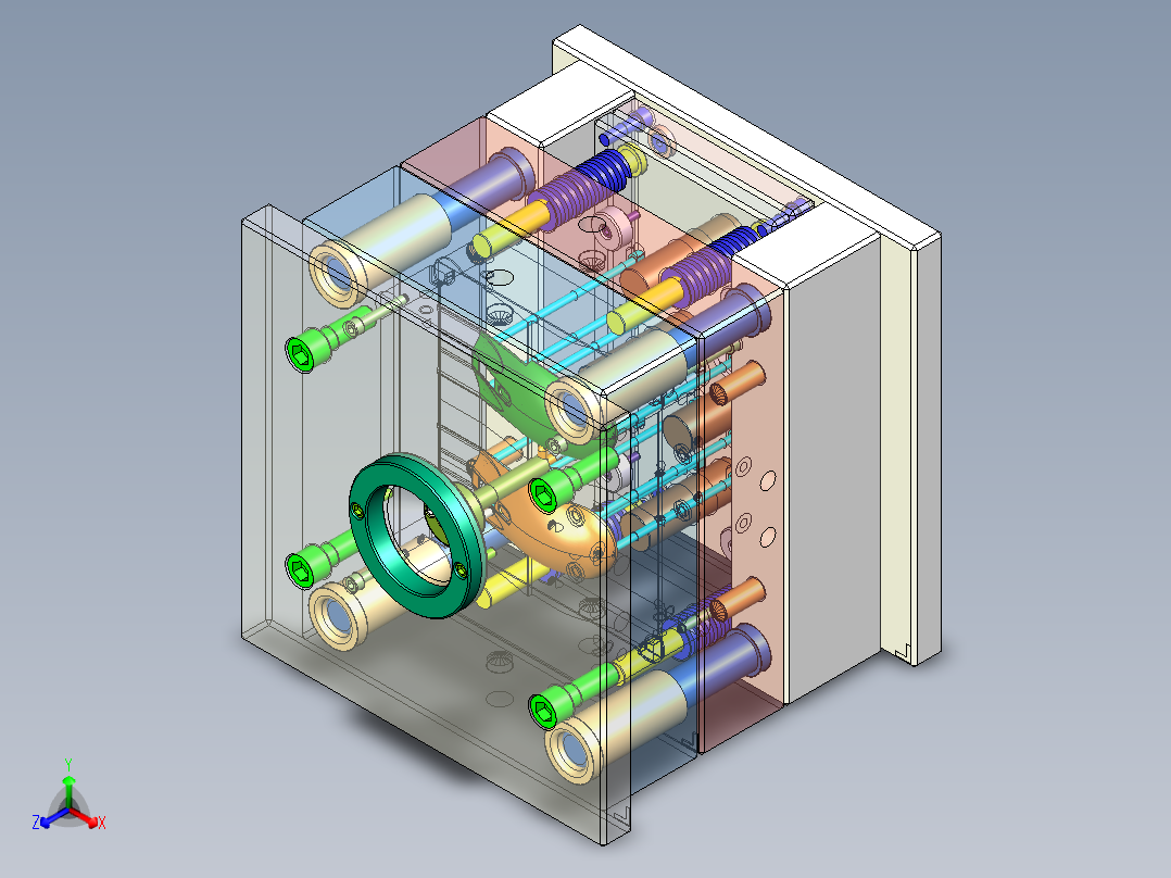 鼠标上壳注塑模具出图1173421