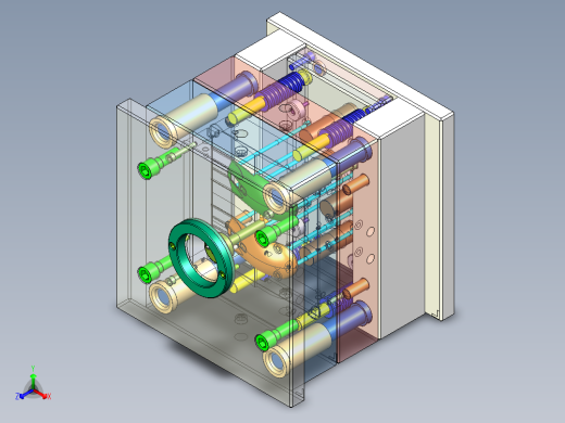 鼠标上壳注塑模具出图1173421