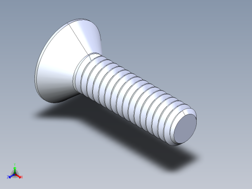 锥形内六角头螺钉-FHCS 8-32 x 0.625