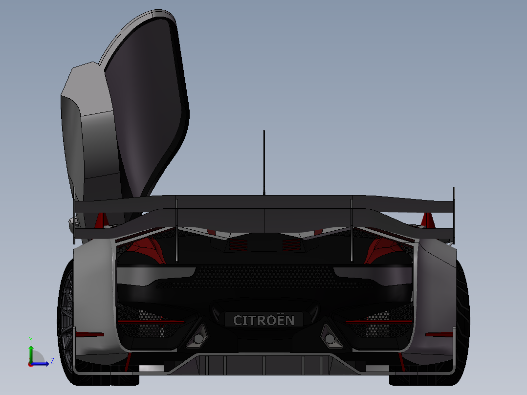 雪铁龙GT赛车左视图