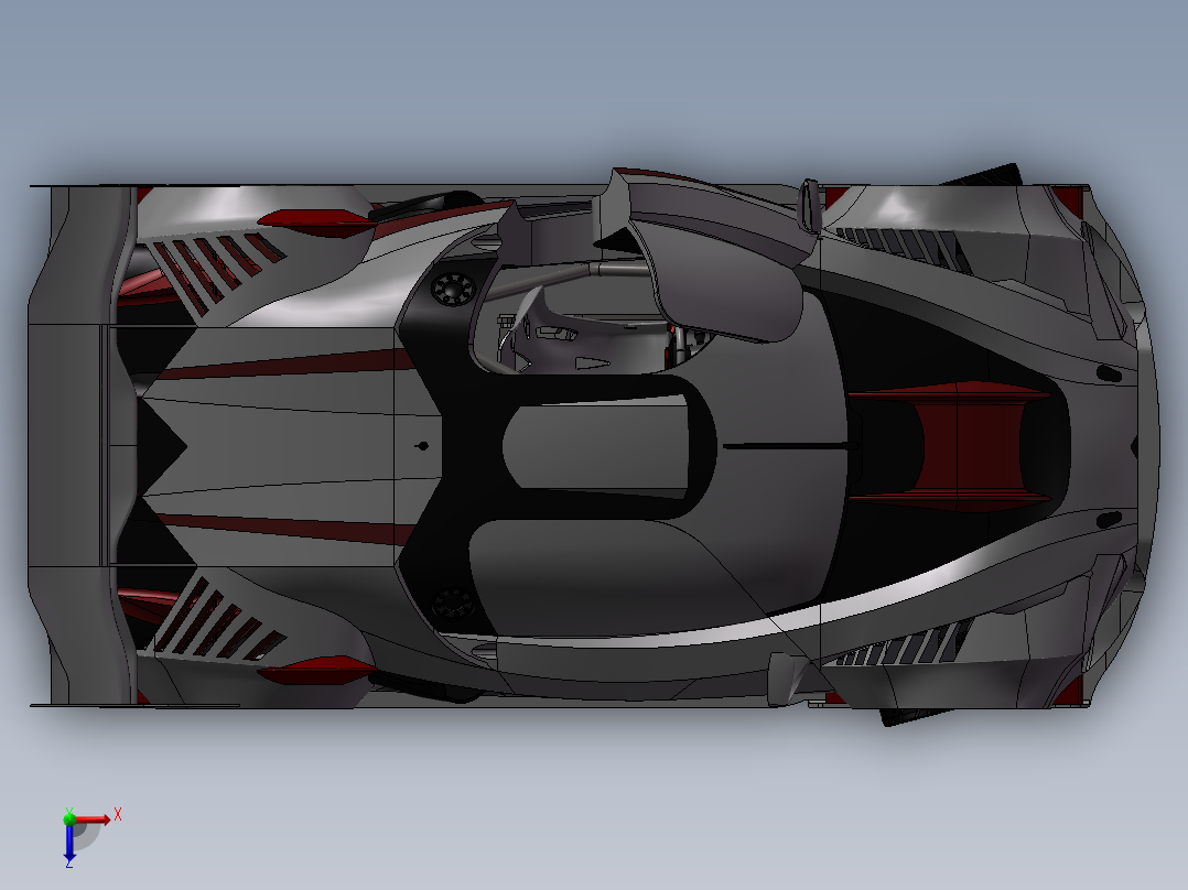 雪铁龙GT赛车俯视图