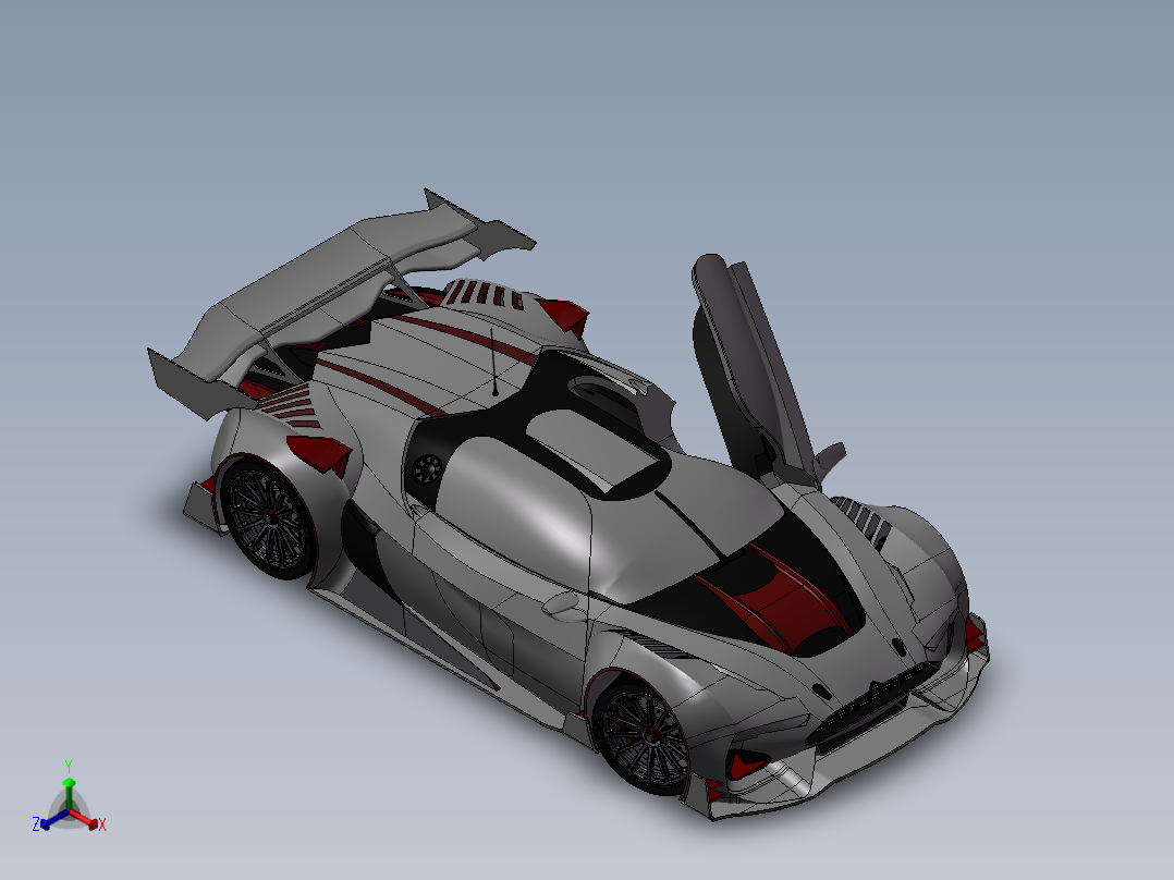 雪铁龙GT赛车正等轴测图