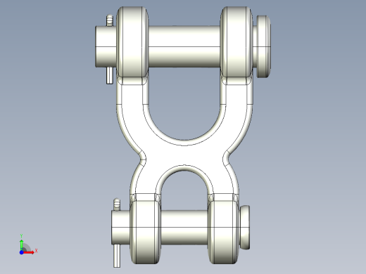 紧固件-IGES 0.7500 Double Shackle 0.5000前视缩略图