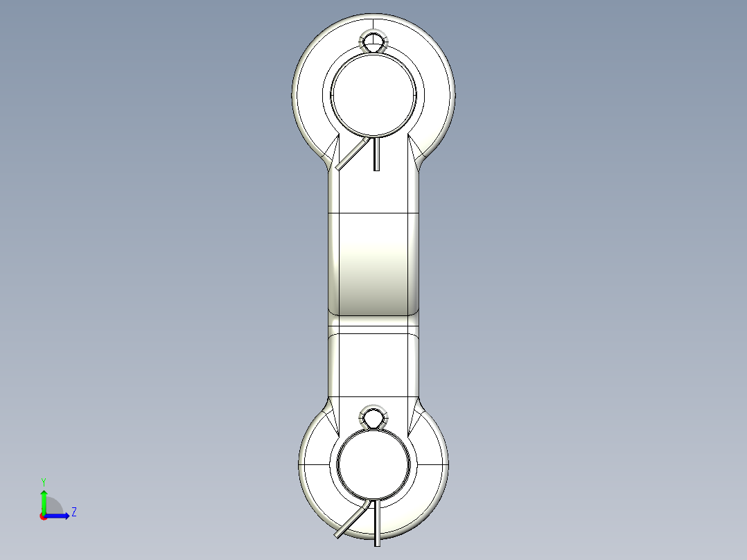 紧固件-IGES 0.7500 Double Shackle 0.5000左视图