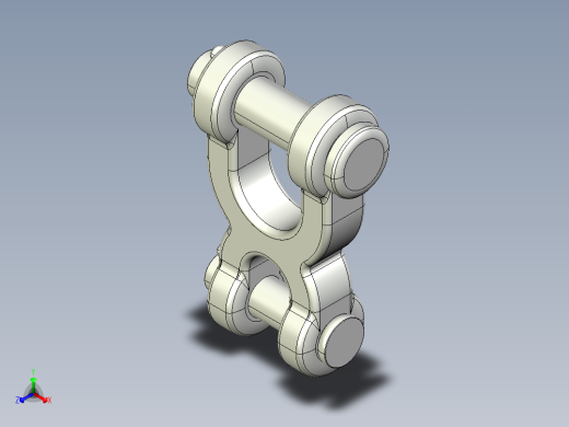 紧固件-IGES 0.7500 Double Shackle 0.5000正等轴测缩略图