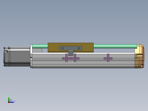 MTH丝杆半封闭模组MTH14-BC-400W左视缩略图