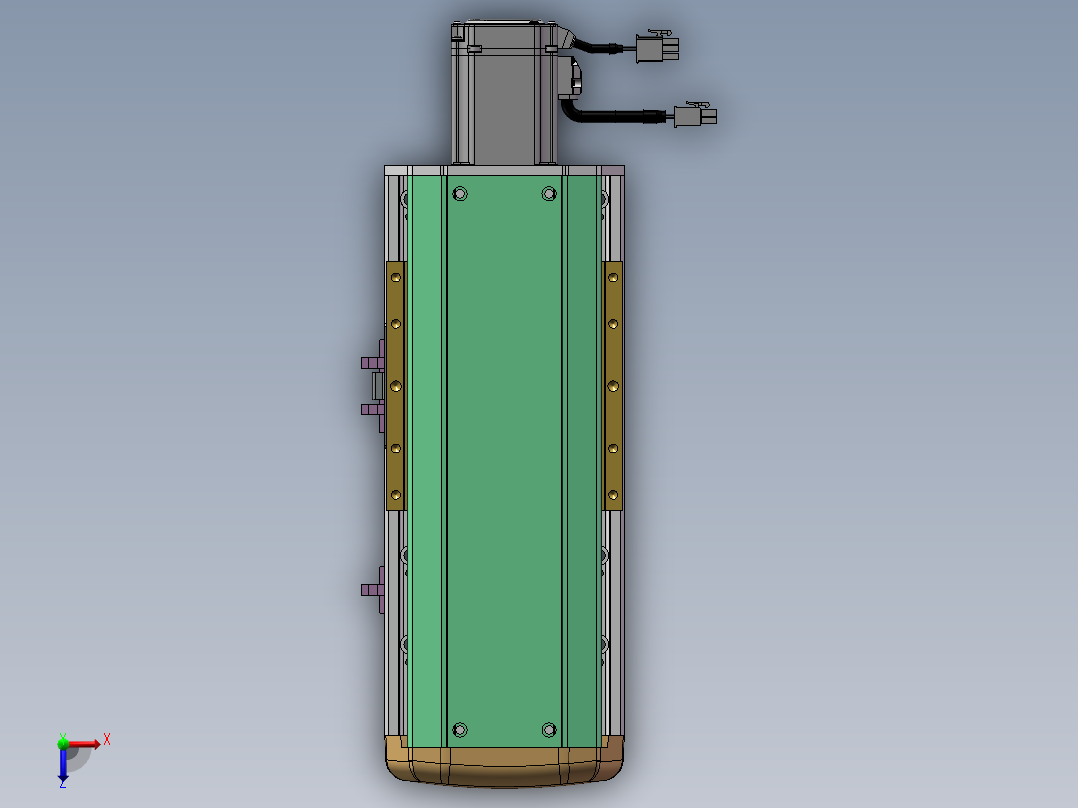 MTH丝杆半封闭模组MTH14-BC-400W俯视图