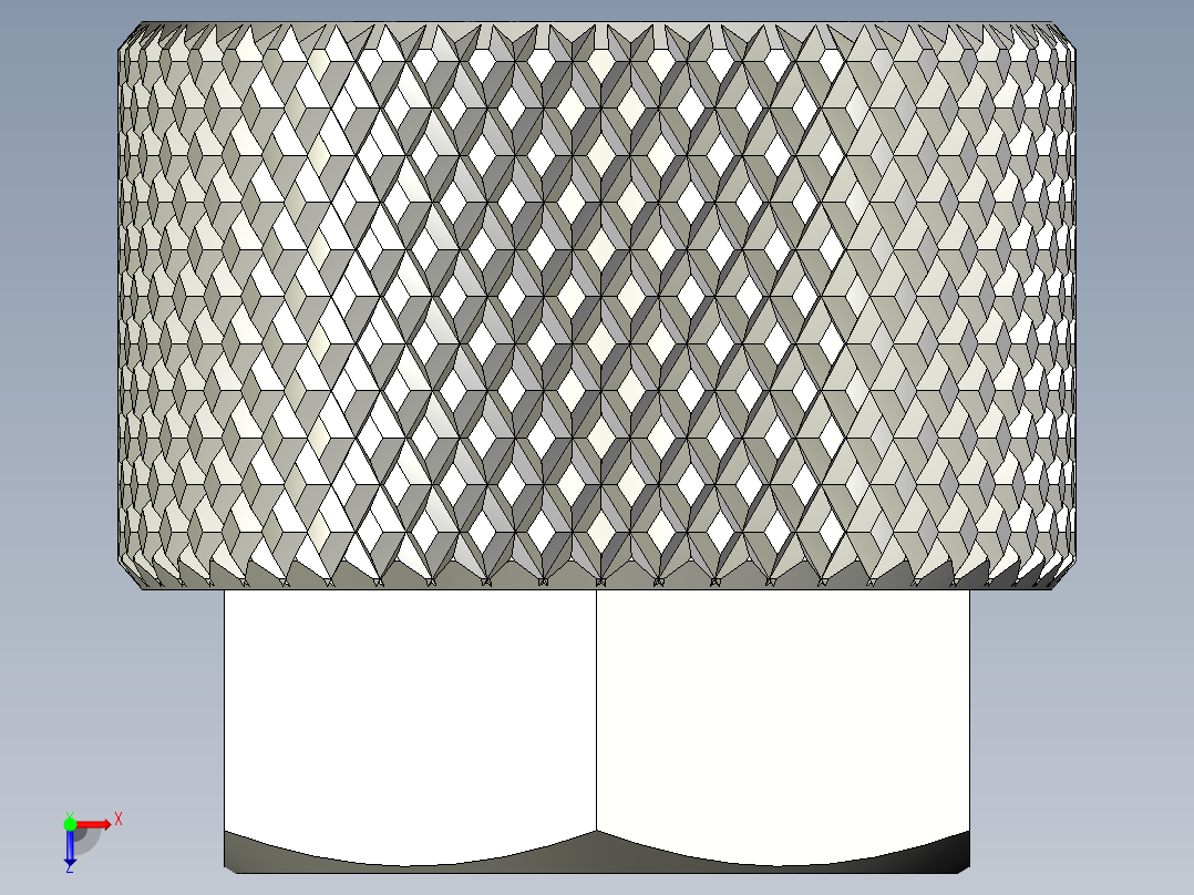 滚花螺母-M2.5 Knurled Nut俯视图