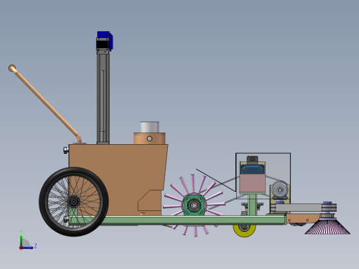 推动式路面清扫车左视缩略图