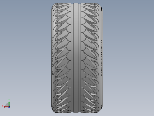roda-binno轮毂轮胎3D图纸 Solidworks设计后视缩略图