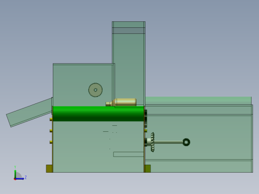 洗瓶机的简易设计 （课程设计，说明书,solidworks,运动分析）左视缩略图