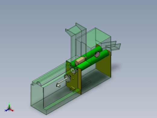 洗瓶机的简易设计 （课程设计，说明书,solidworks,运动分析）正等轴测缩略图