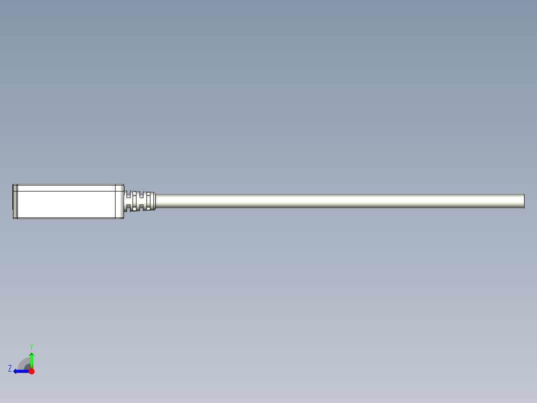 槽型光电传感器LU_15_3D右视图