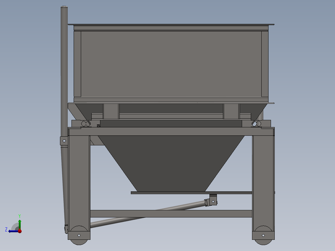 赛车平衡测试器设计模型右视图