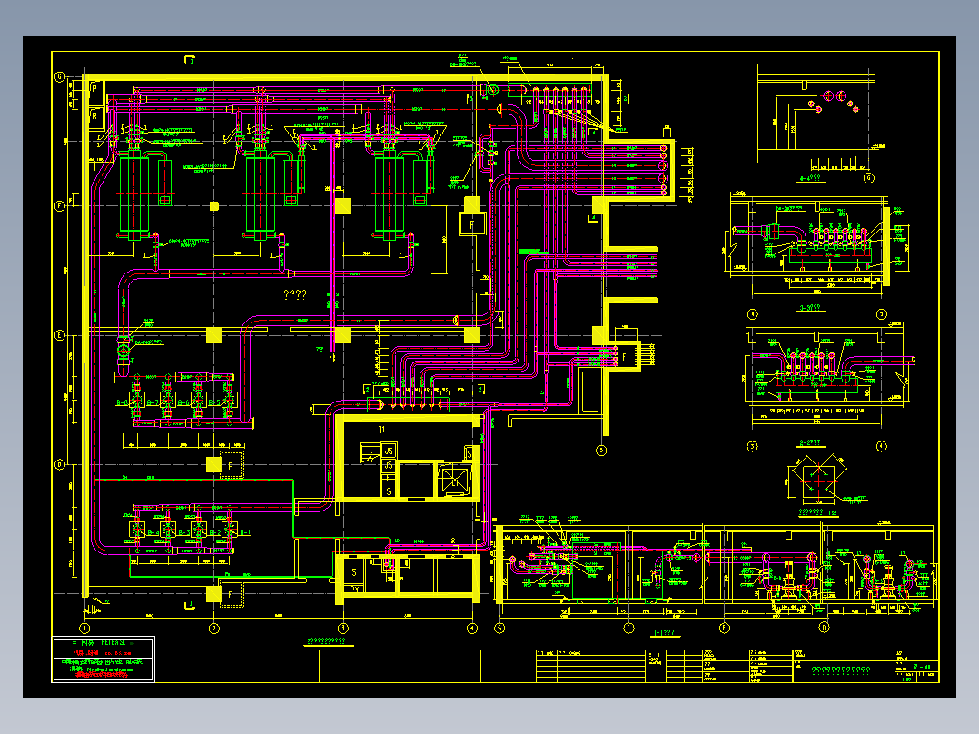 燃气溴化锂冷水机房图