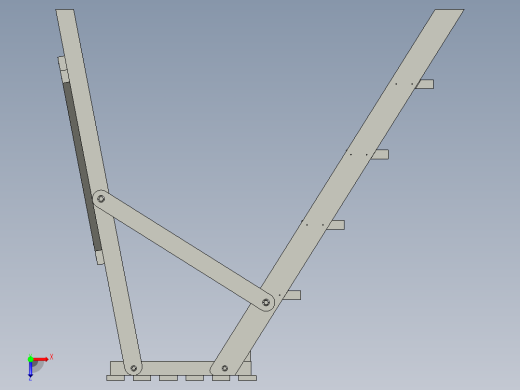 tangga人字梯结构俯视缩略图
