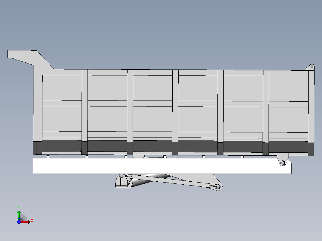 机制自卸车前视图