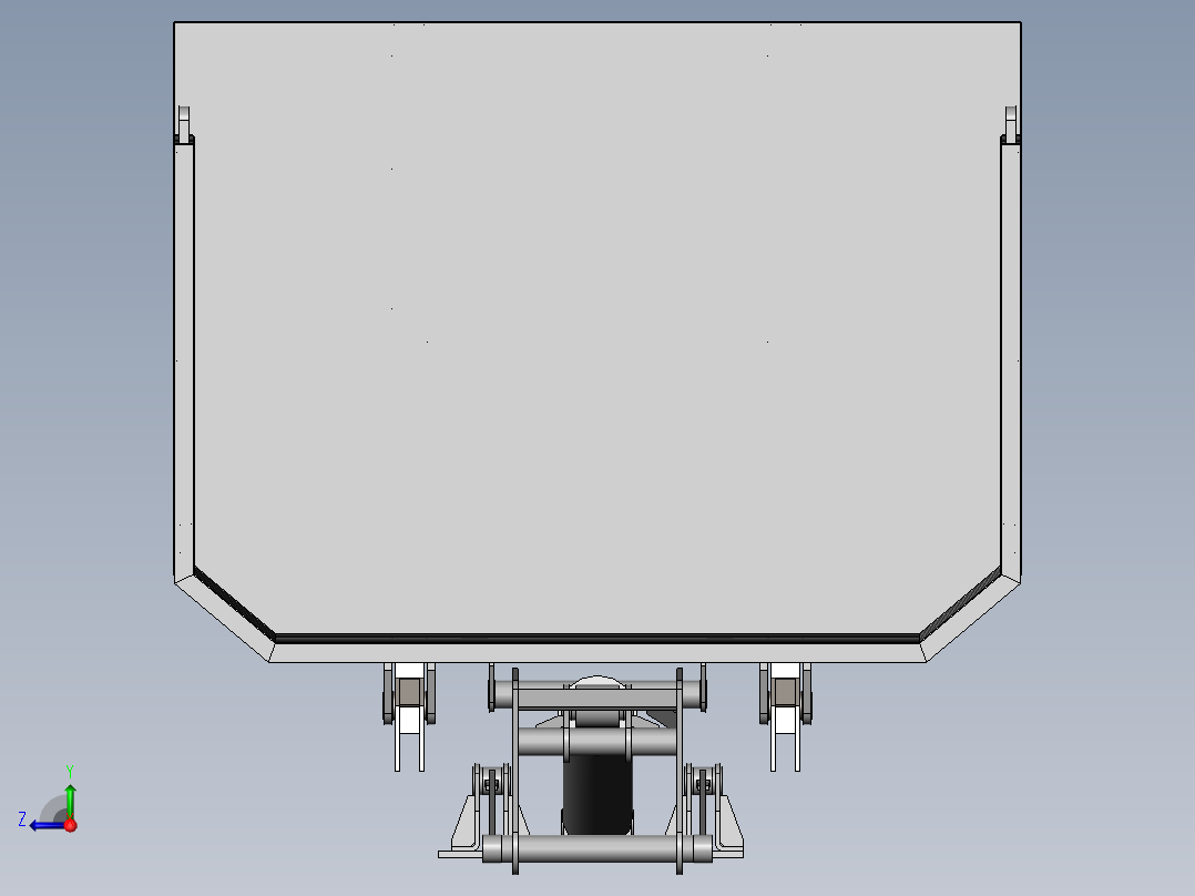 机制自卸车右视图