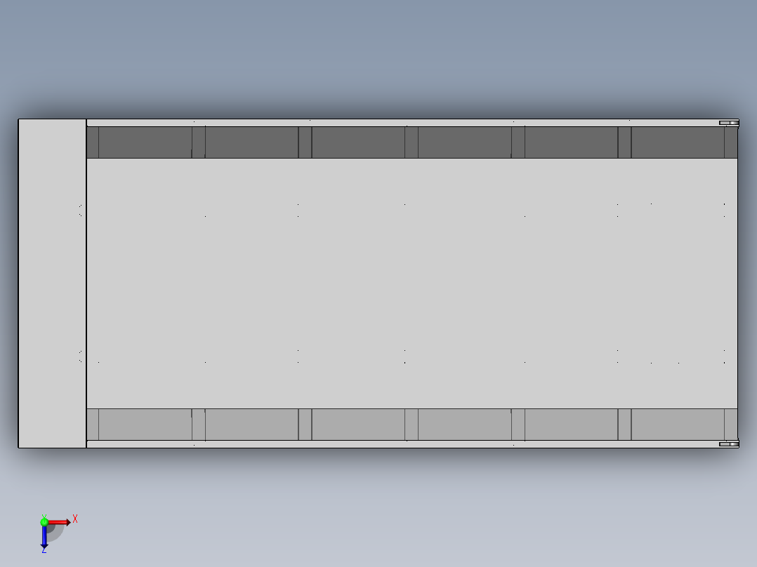 机制自卸车俯视图