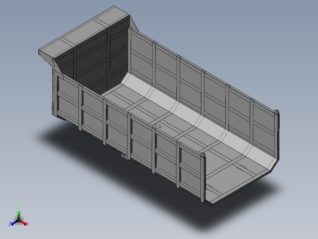 机制自卸车正等轴测图