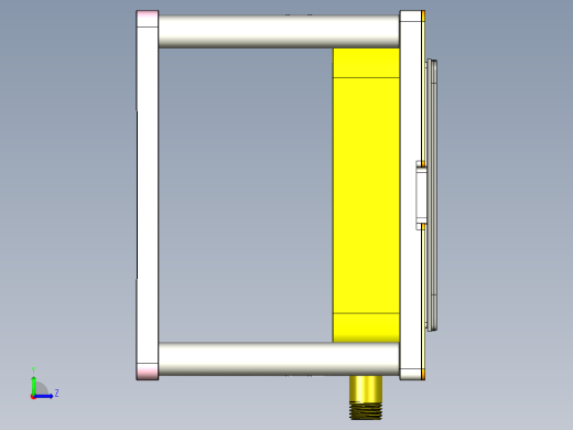 REACHER-C笔记本CNC工装夹具三维模型-cnc2左视缩略图