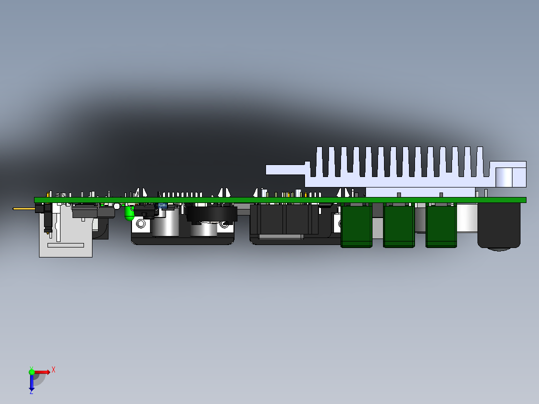 电路板Carte CPU FY SMD V1.2 SW俯视图